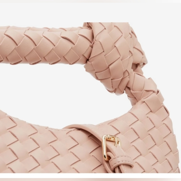 Pink Woven Crossbody Bag - Picture 4 of 9